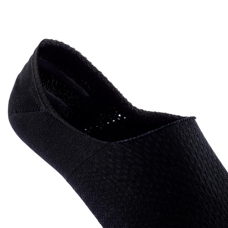 Chaussettes de marche invisibles noires - lot de 2 paires