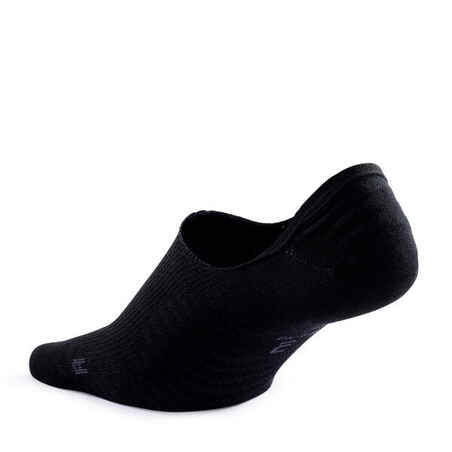 Invisible walking socks - pack of 2 pairs - black