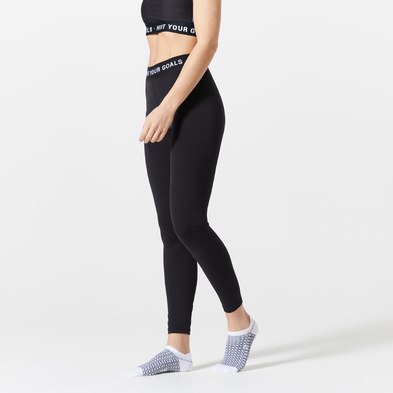 Calze fantasmini adulto fitness nero-bianco con stampa x3