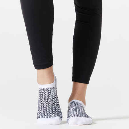 Women's Invisible Socks x 3 - Colour