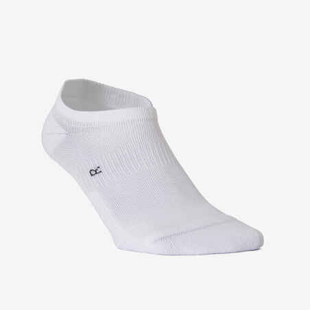 Αόρατες κάλτσες προπόνησης Fitness Cardio, 3 ζεύγη - Μαύρο/Λευκό με σχέδιο