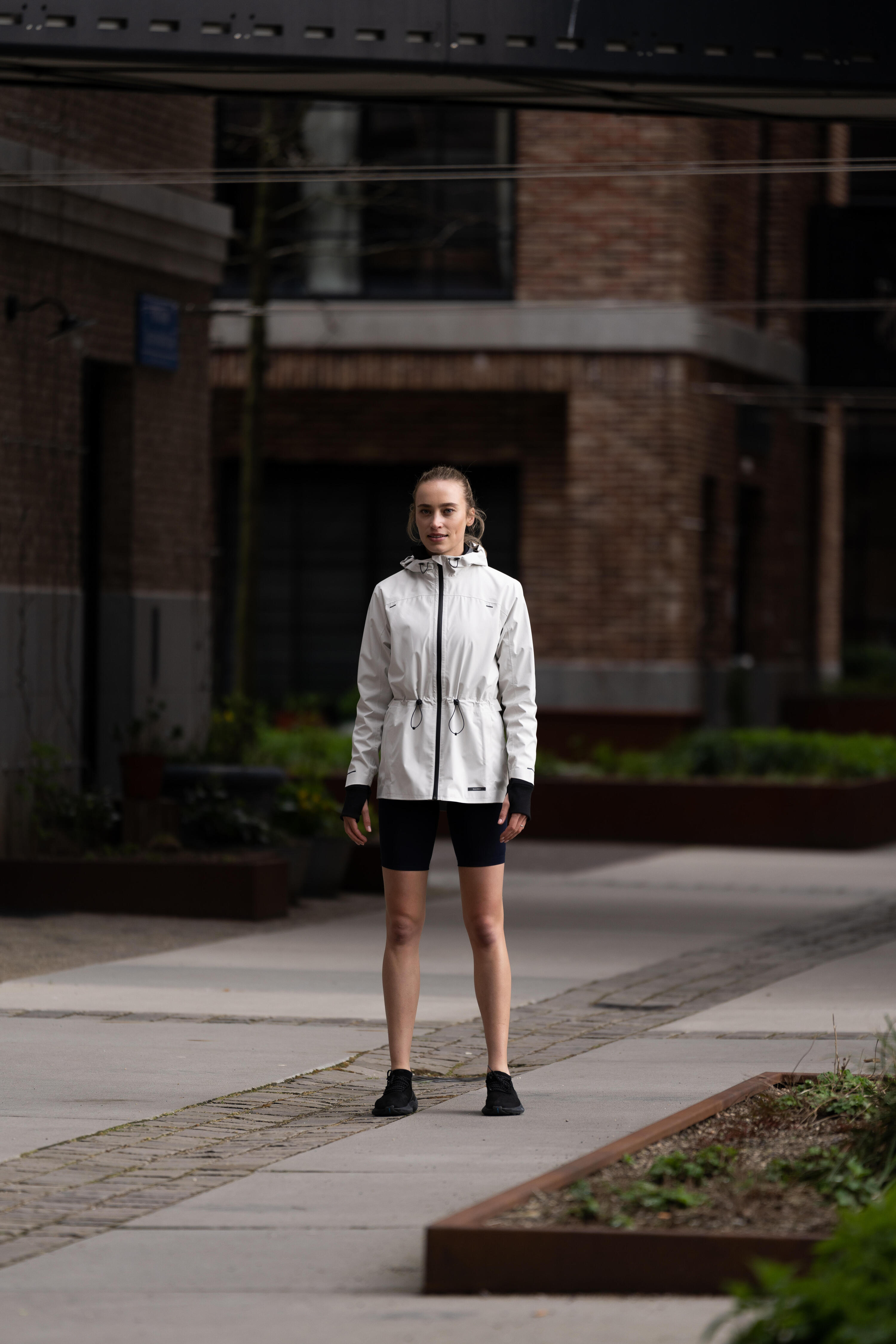 Short cycliste running femme - kiprun run 100 noir 10/10