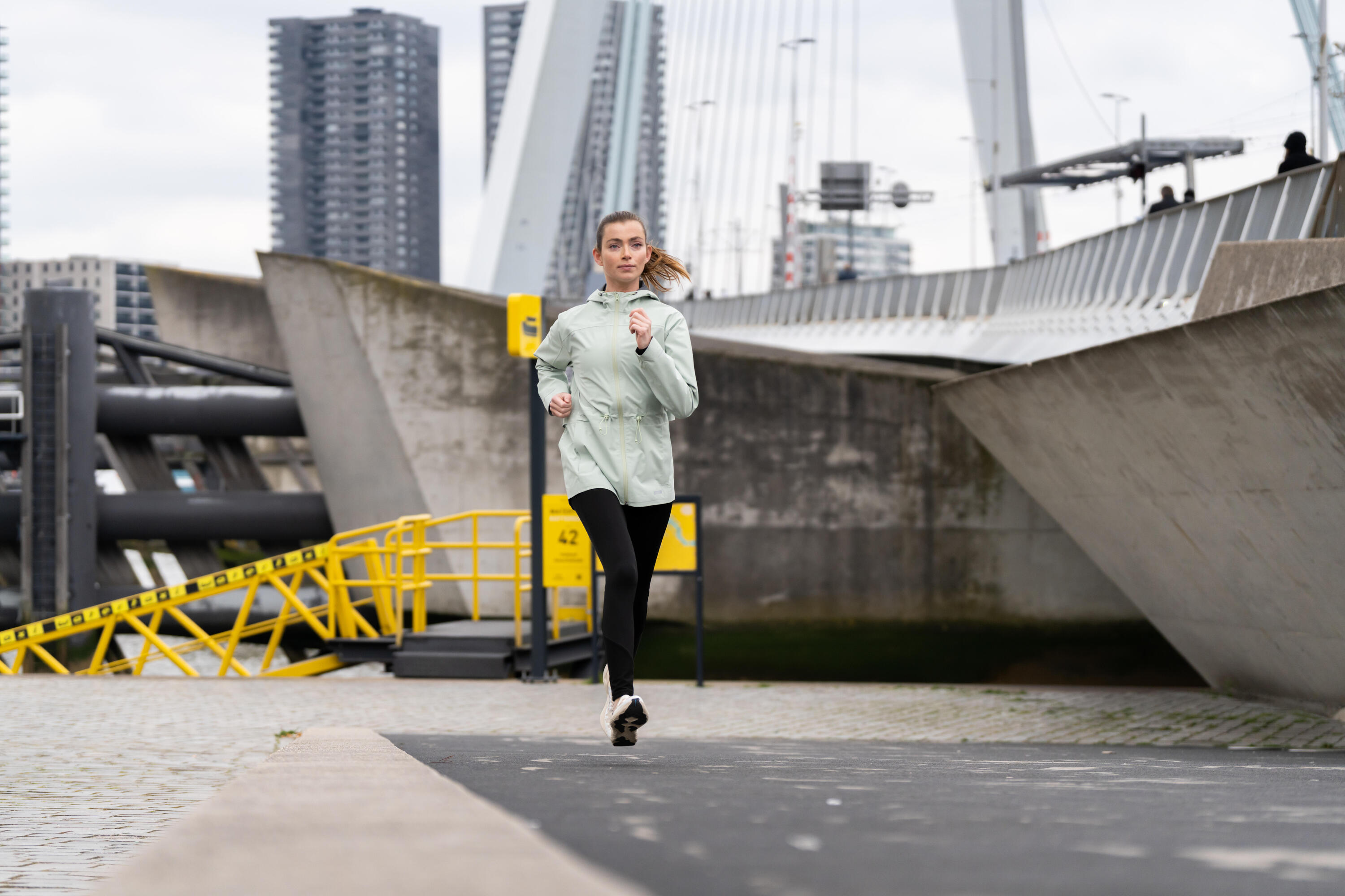 Mallas de Running para Mujer - Warm - Negro 10/11