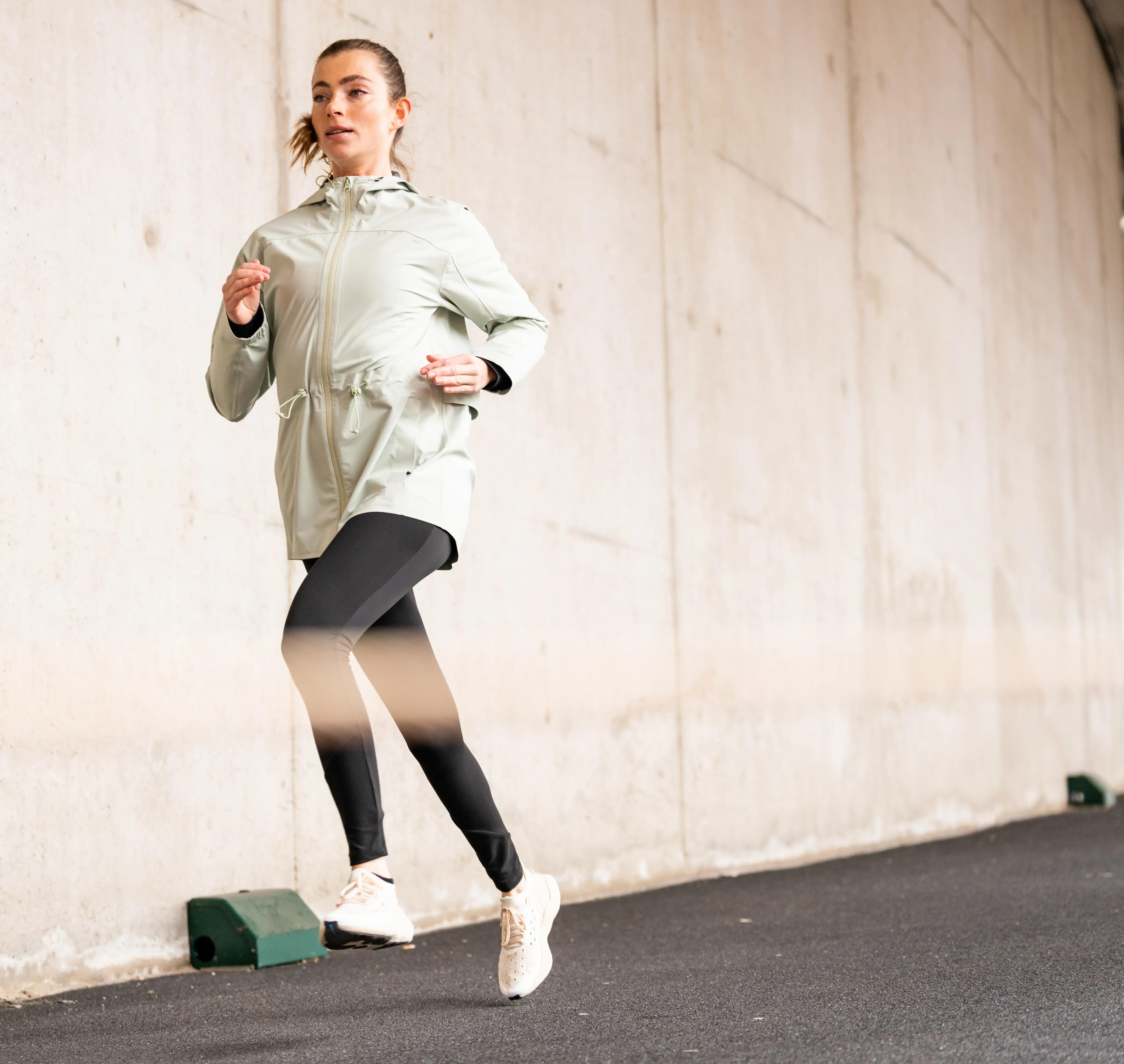 KIPRUN Run 100 Warm Women's warm running leggings - Black - Decathlon