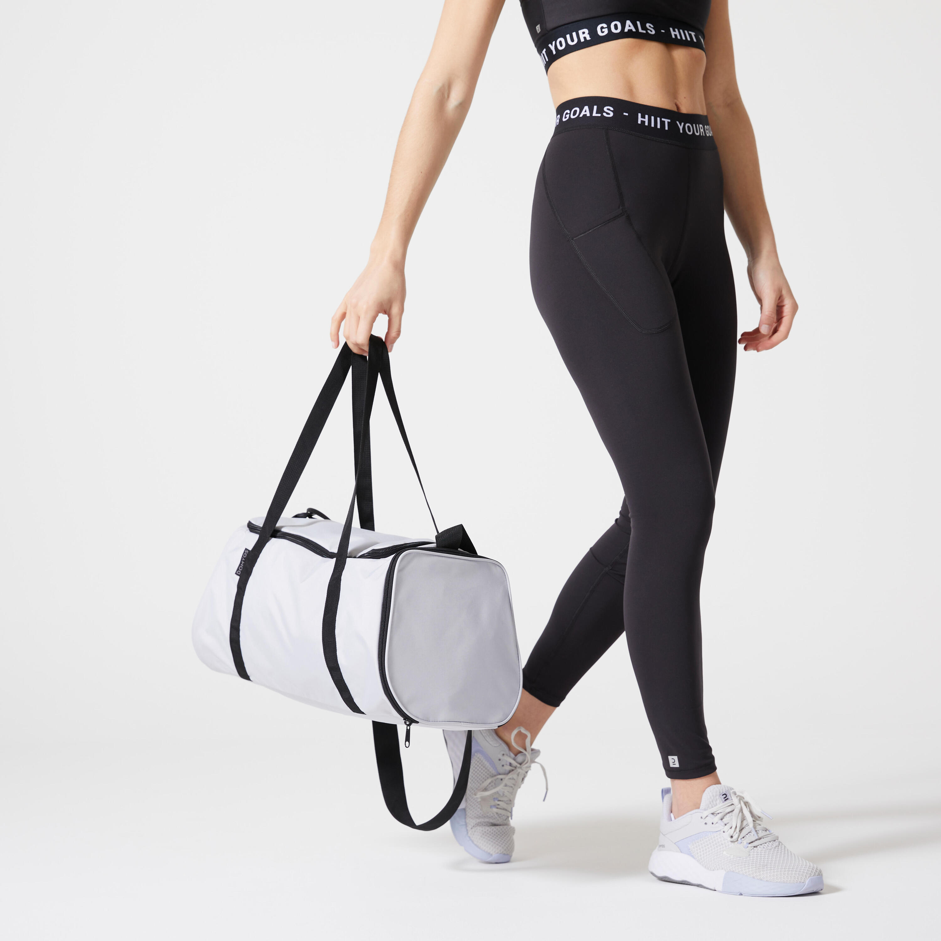 20 L Fitness Bag - Light Grey 6/9