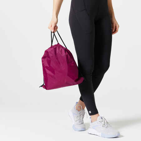 Bolsa Zapatillas Fitness Violeta Oscuro Plegable