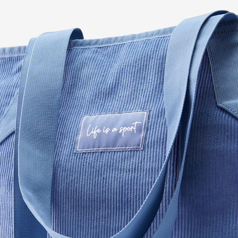 Sporttasche aus Cord 25 l - blau