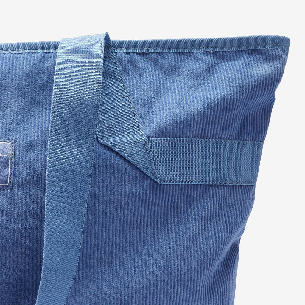 25 L Corduroy Sport Tote Bag - Storm Blue