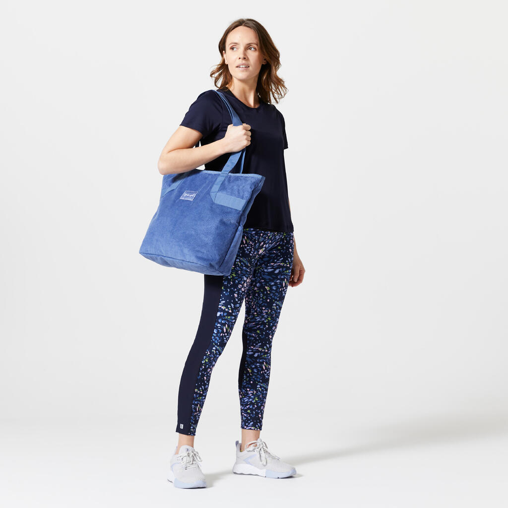 Sporttasche aus Cord 25 l - blau