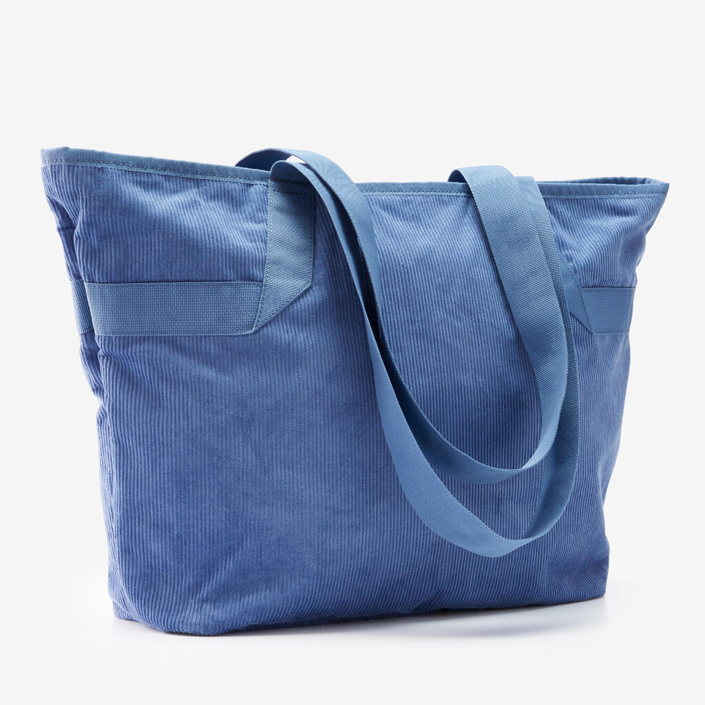 25 L Corduroy Sport Tote Bag - Storm Blue