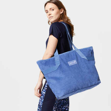 25 L Corduroy Sport Tote Bag - Storm Blue