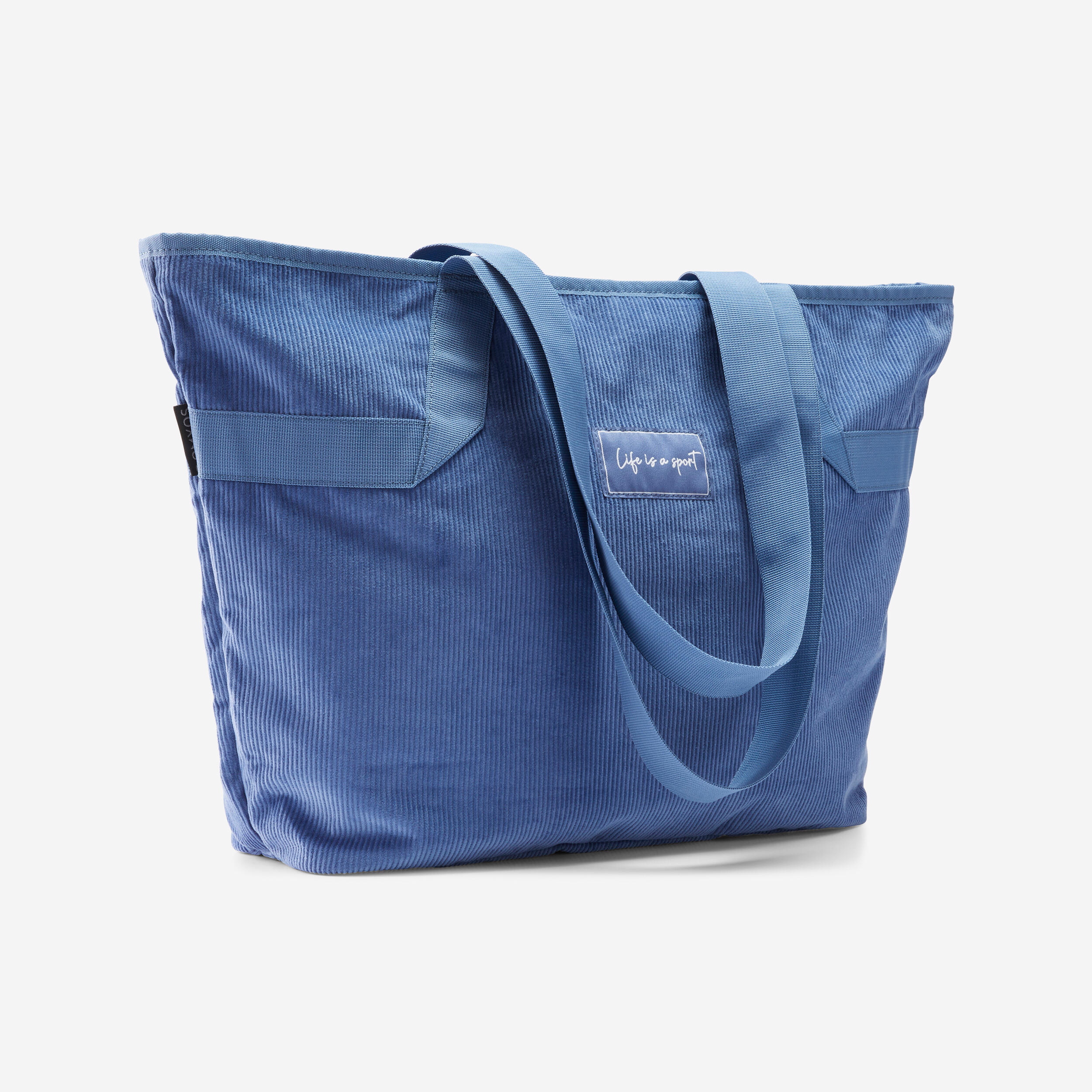 DOMYOS 25 L Corduroy Sport Tote Bag - Storm Blue