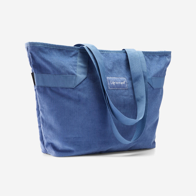 Sporttasche aus Cord 25 l - blau