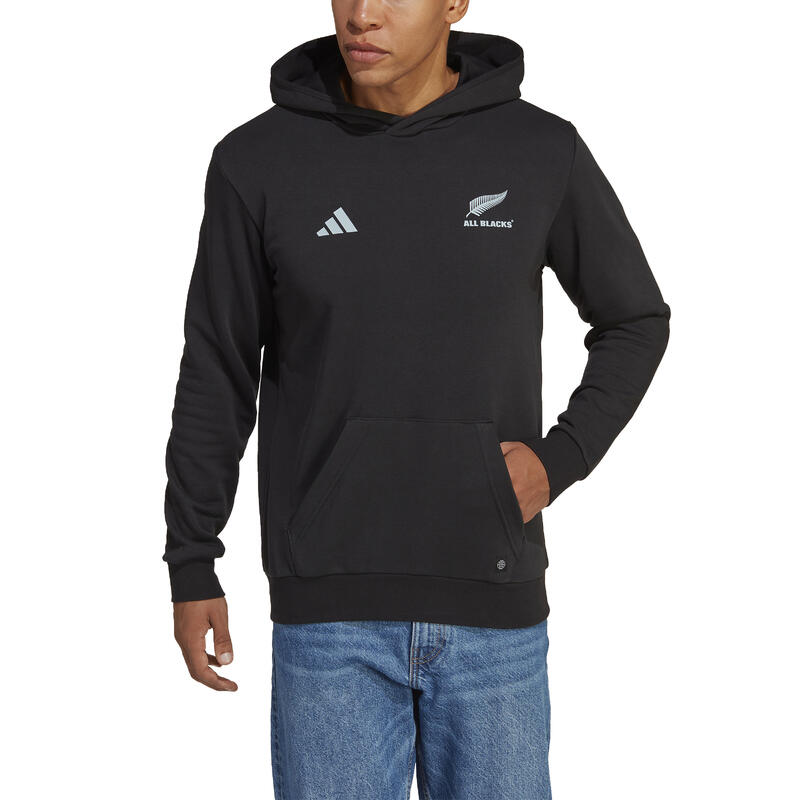 HOODIE DE RUGBY SUPPORTERS ALL BLACKS ADULTE NOIR