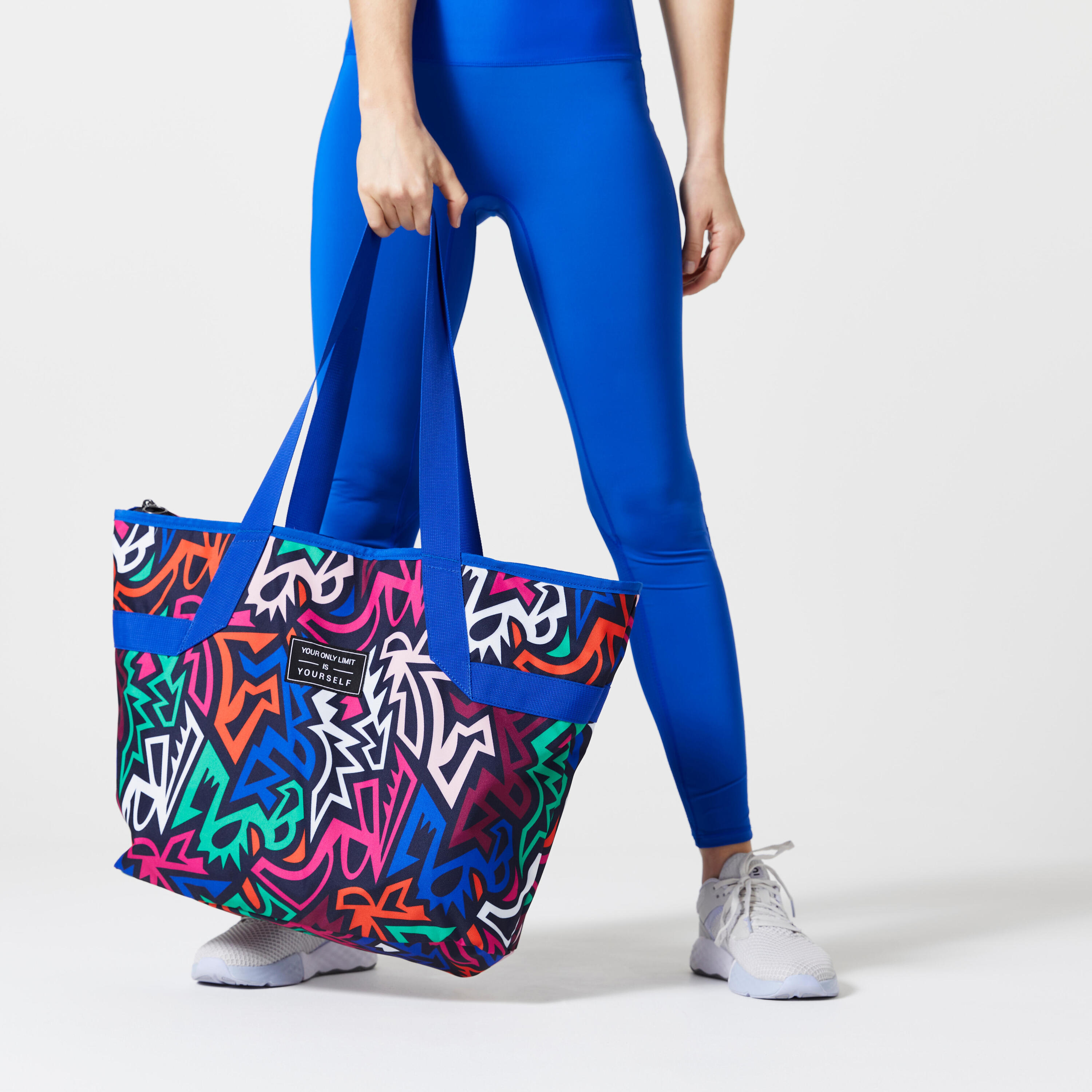 25 L Fitness Tote Bag - Multicoloured Print 6/9