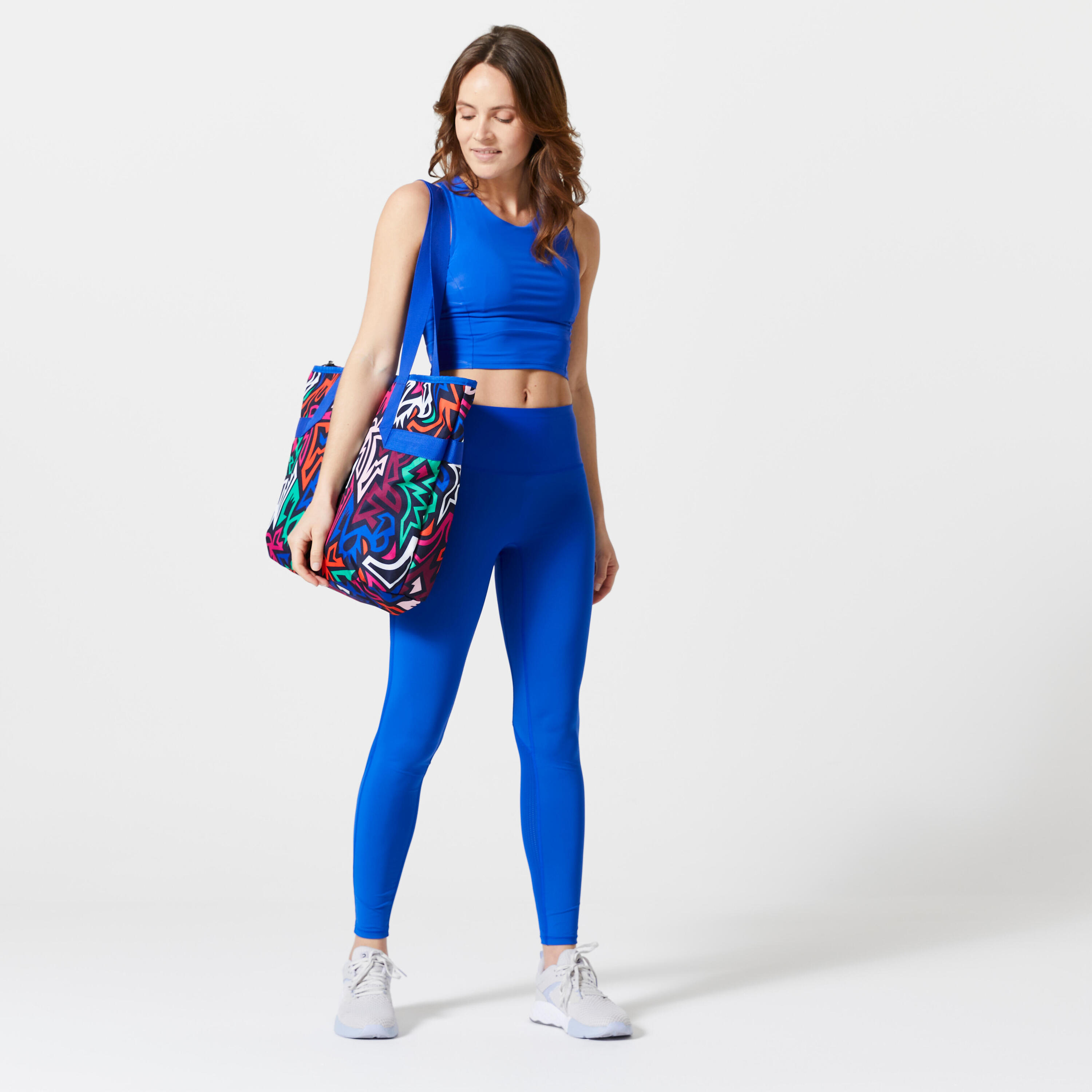 25 L Fitness Tote Bag - Multicoloured Print 4/9