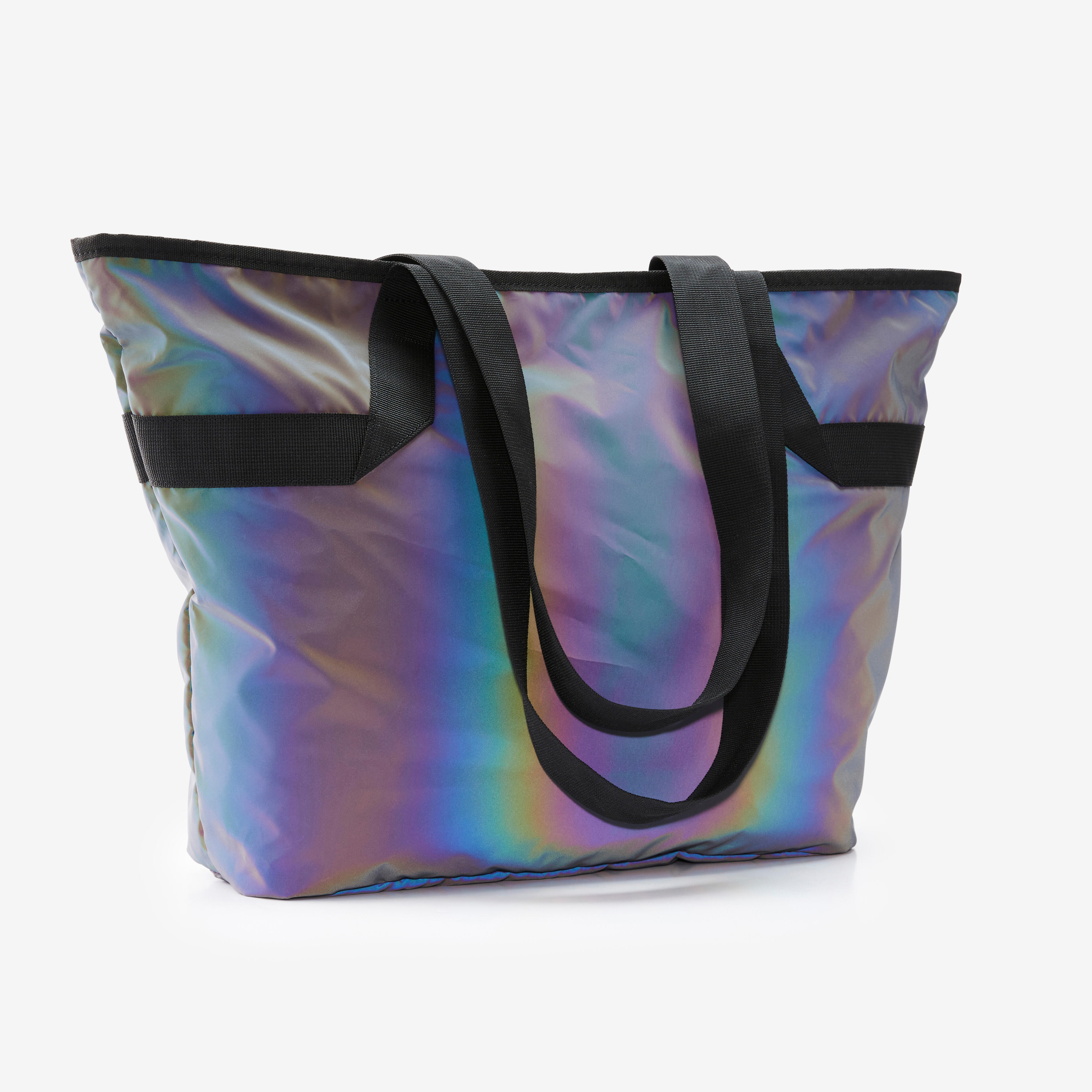 Waterproof 25 L Sport Tote Bag with 5 compartments - Reflective Black