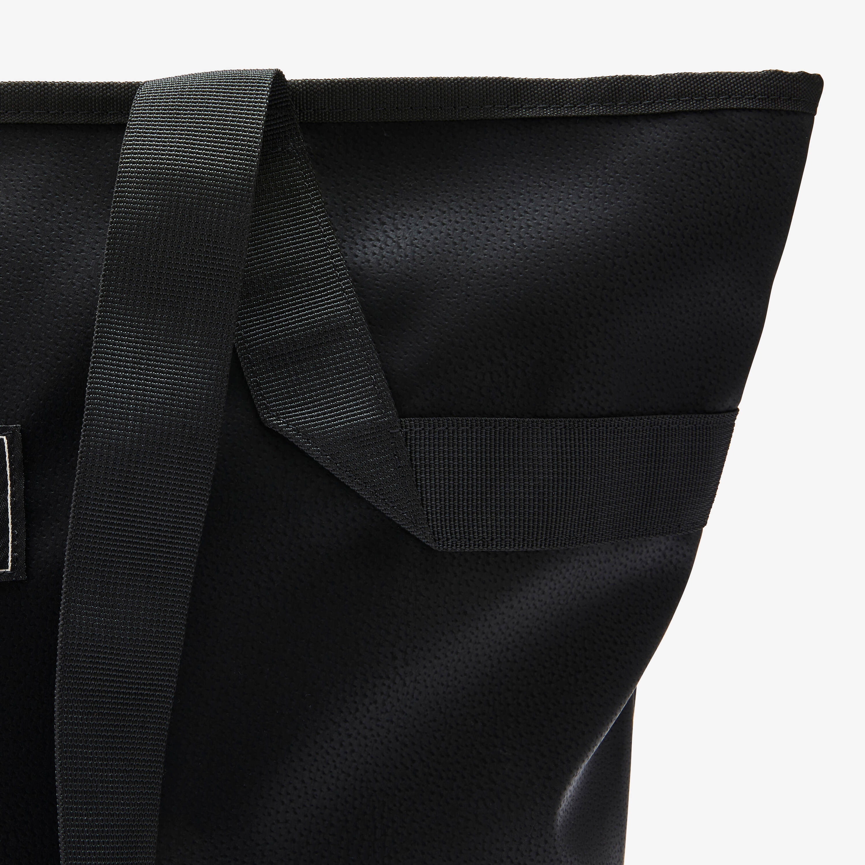 25 L Leather Look Sport Tote Bag - Black -  3