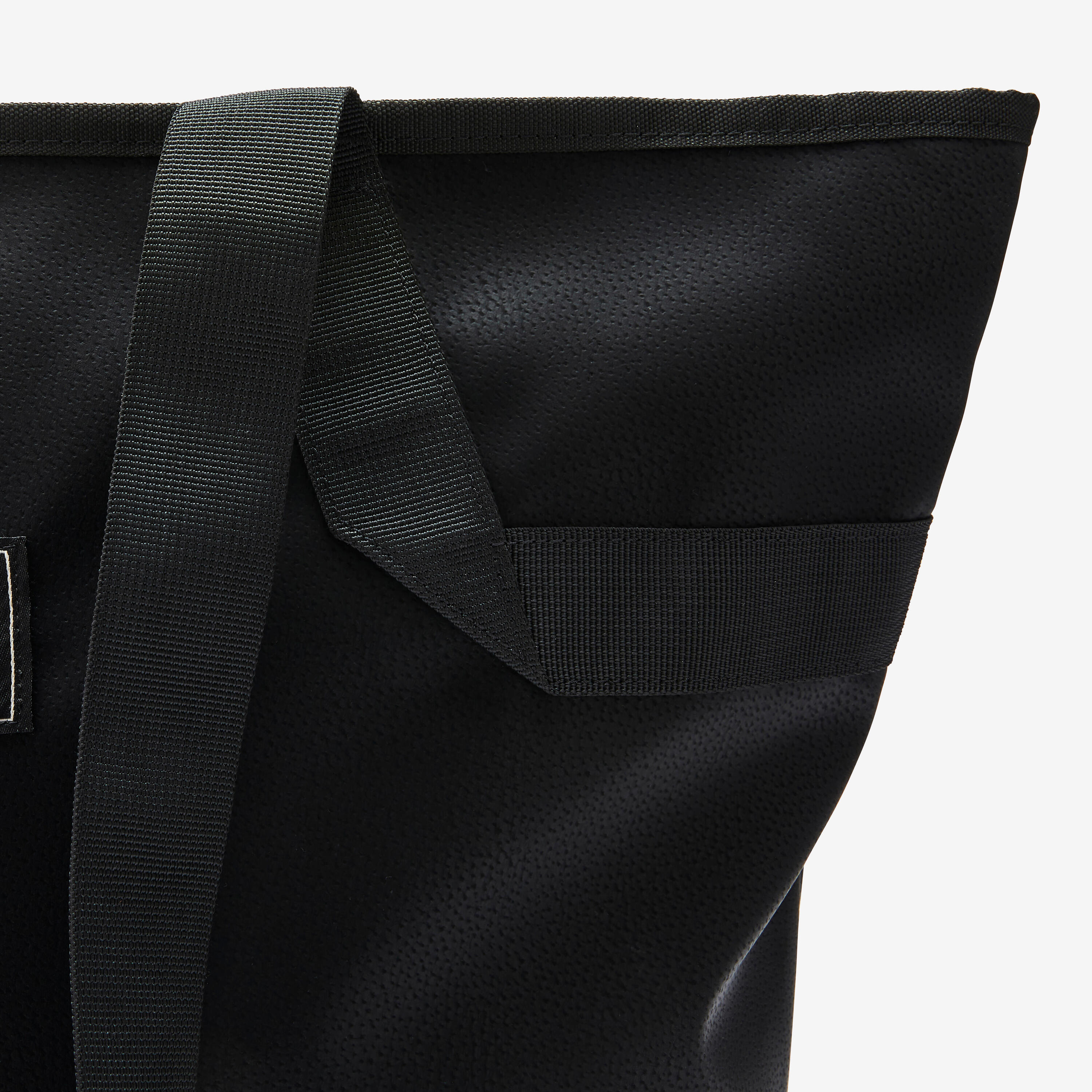 25 L Leather Look Sport Tote Bag - Black 3/6