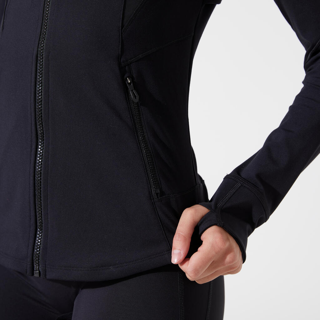 CHAQUETA CARDIO MUJER FJA900 NEGRO