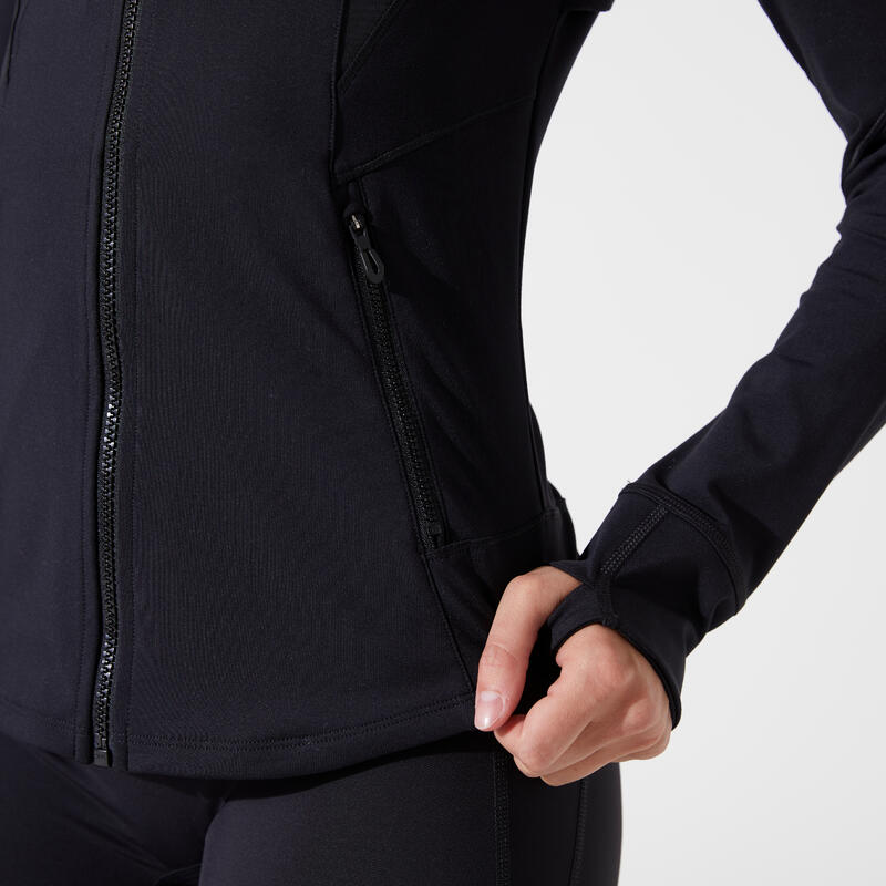 Chaqueta Entrenamiento 900 Mujer Negro Ventilada