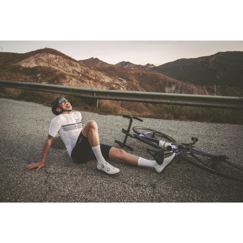 Férfi kerékpáros kantáros rövidnadrág - Racer 3