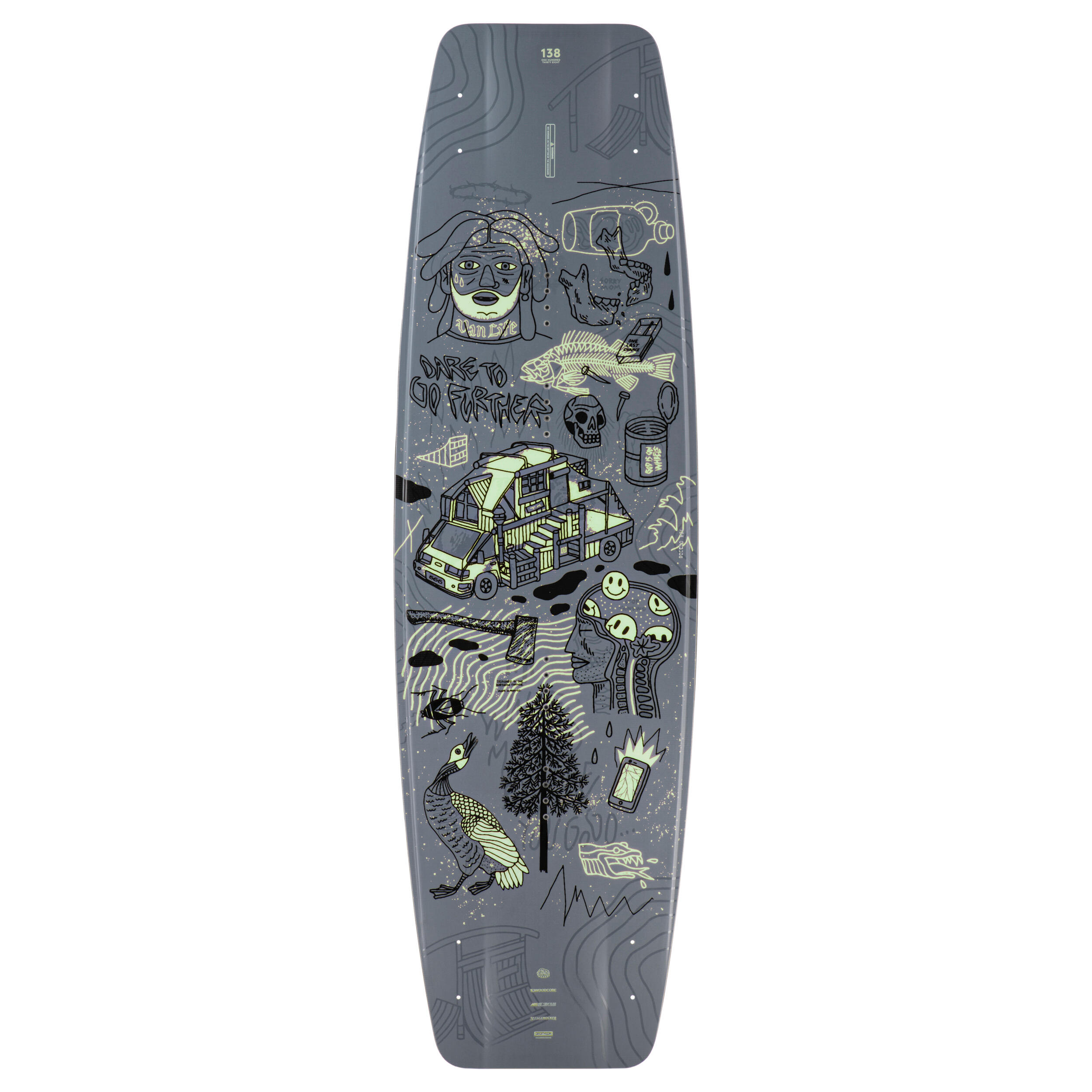 WAKEBOARDING WAKEBOARD 500 BLOCK LIMITED EDITION 138 CM