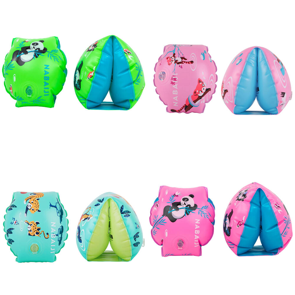 NABAIJI BRASSARDS DE NATATION IMPRIMÉ PANDA VERT