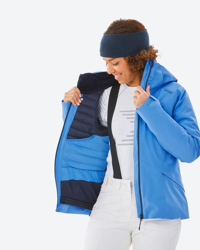 Veste chaude de ski femme 500 - bleue