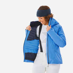 WOMEN’S WARM SKI JACKET 500 - BLUE