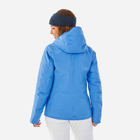 Moteriška šilta slidinėjimo striukė „500“, mėlyna