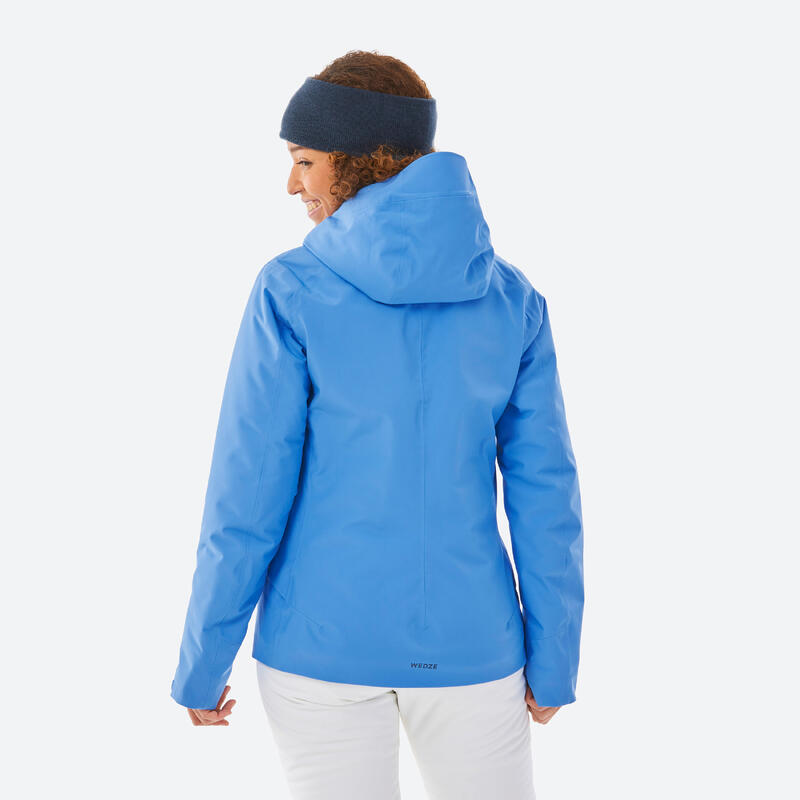 Skijacke Damen warm Piste - 500 blau