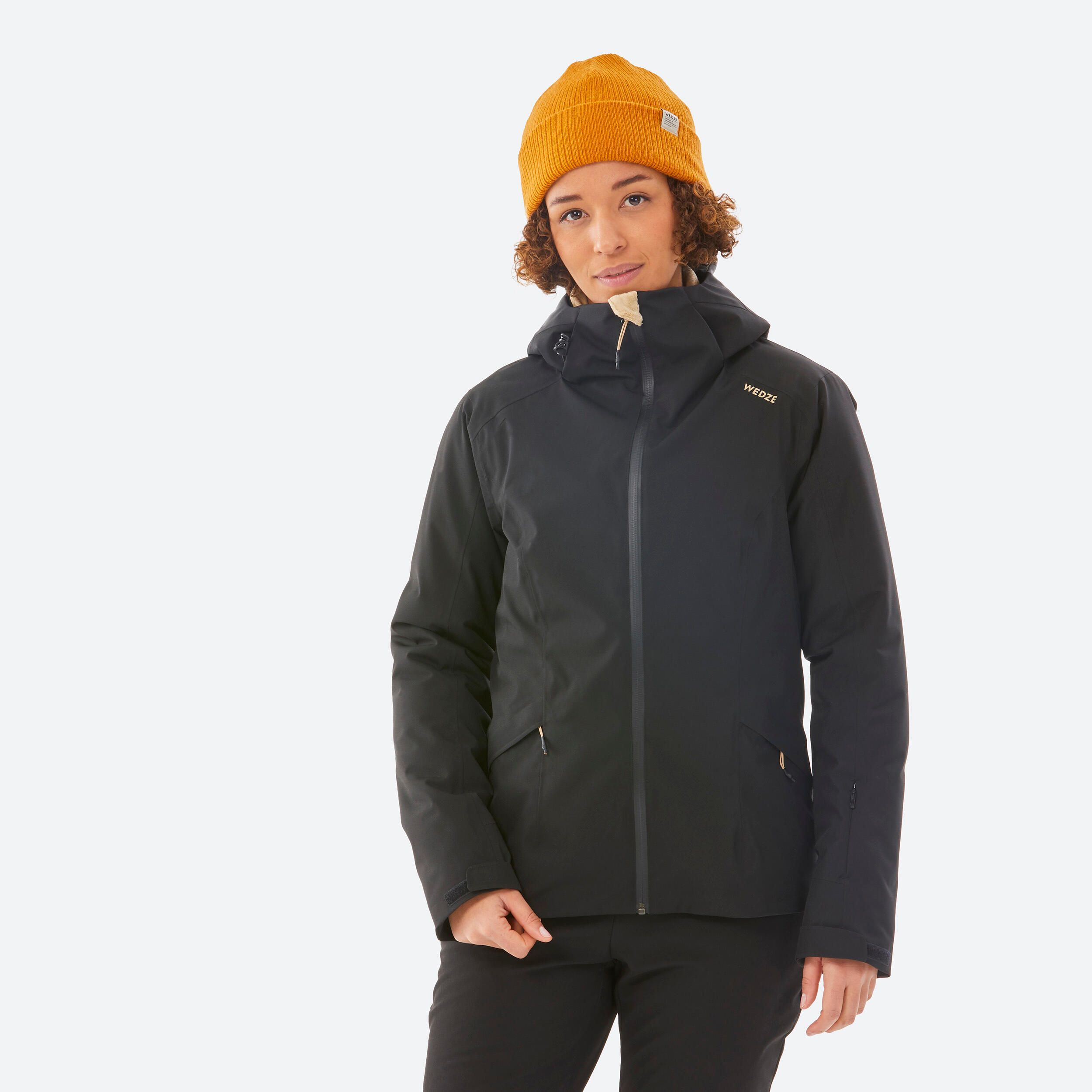 WOMEN’S WARM SKI JACKET 500 BLACK