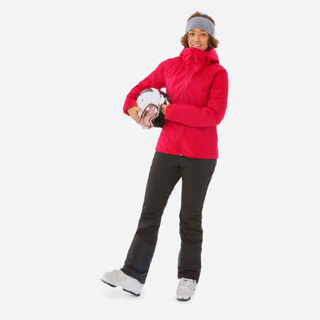 WOMEN’S WARM SKI JACKET 500 - RED