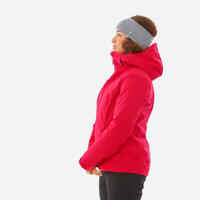 WOMEN’S WARM SKI JACKET 500 - RED