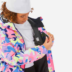 WOMEN’S SKI JACKET 100 -MULTICOLOUR