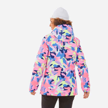 WOMEN’S SKI JACKET 100 -MULTICOLOUR