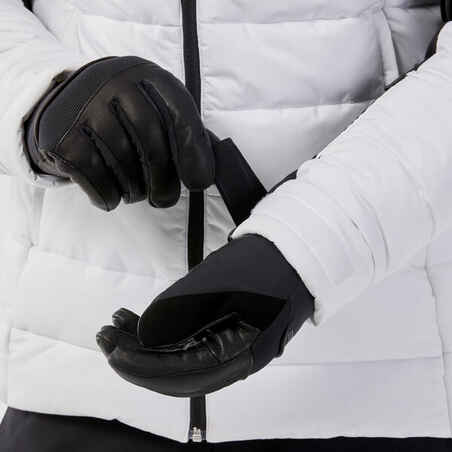 Men’s warm ski and snowboard jacket 100 - white/black