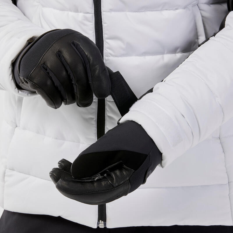 Casaco de ski e snowboard quente homem 100 - branco / preto