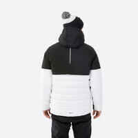 Men’s warm ski and snowboard jacket 100 - white/black