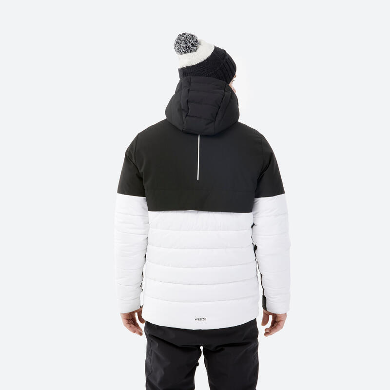 Veste de ski et snowboard chaude homme 100 - blanc / noir