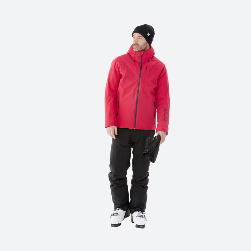 Veste de ski chaude homme 500 - rouge