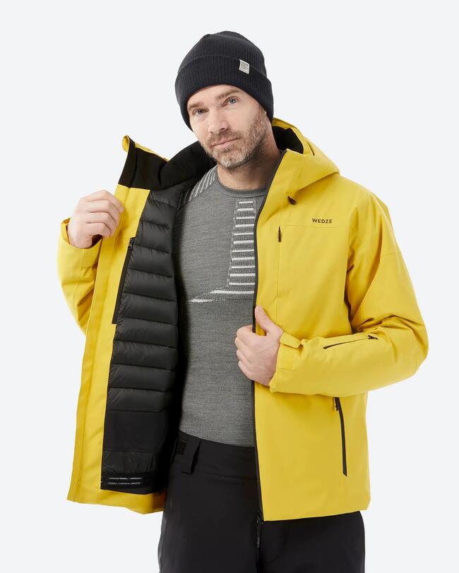 Men’s Warm Ski Jacket 500 - Yellow