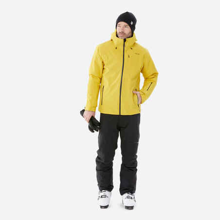 Vyriška šilta slidinėjimo striukė „500“, geltona