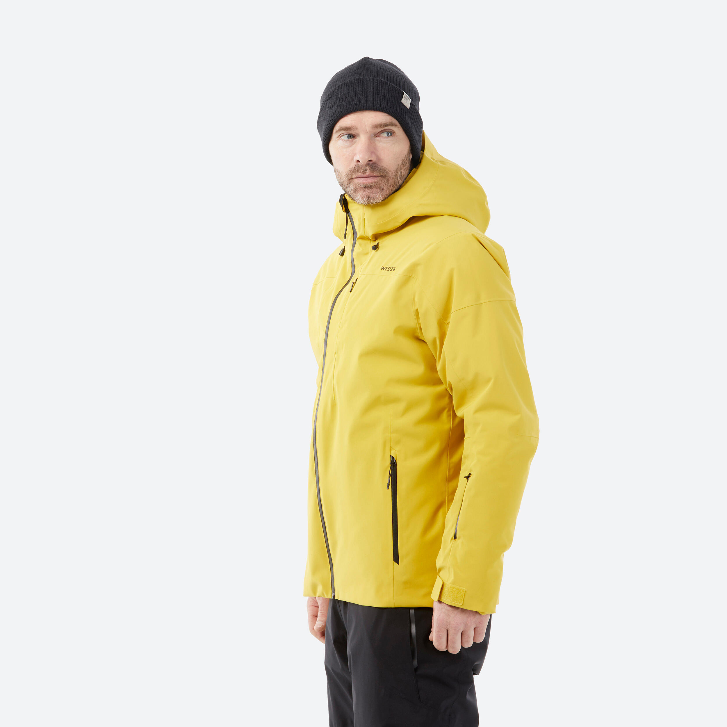 Men’s Warm Ski Jacket 500 Yellow