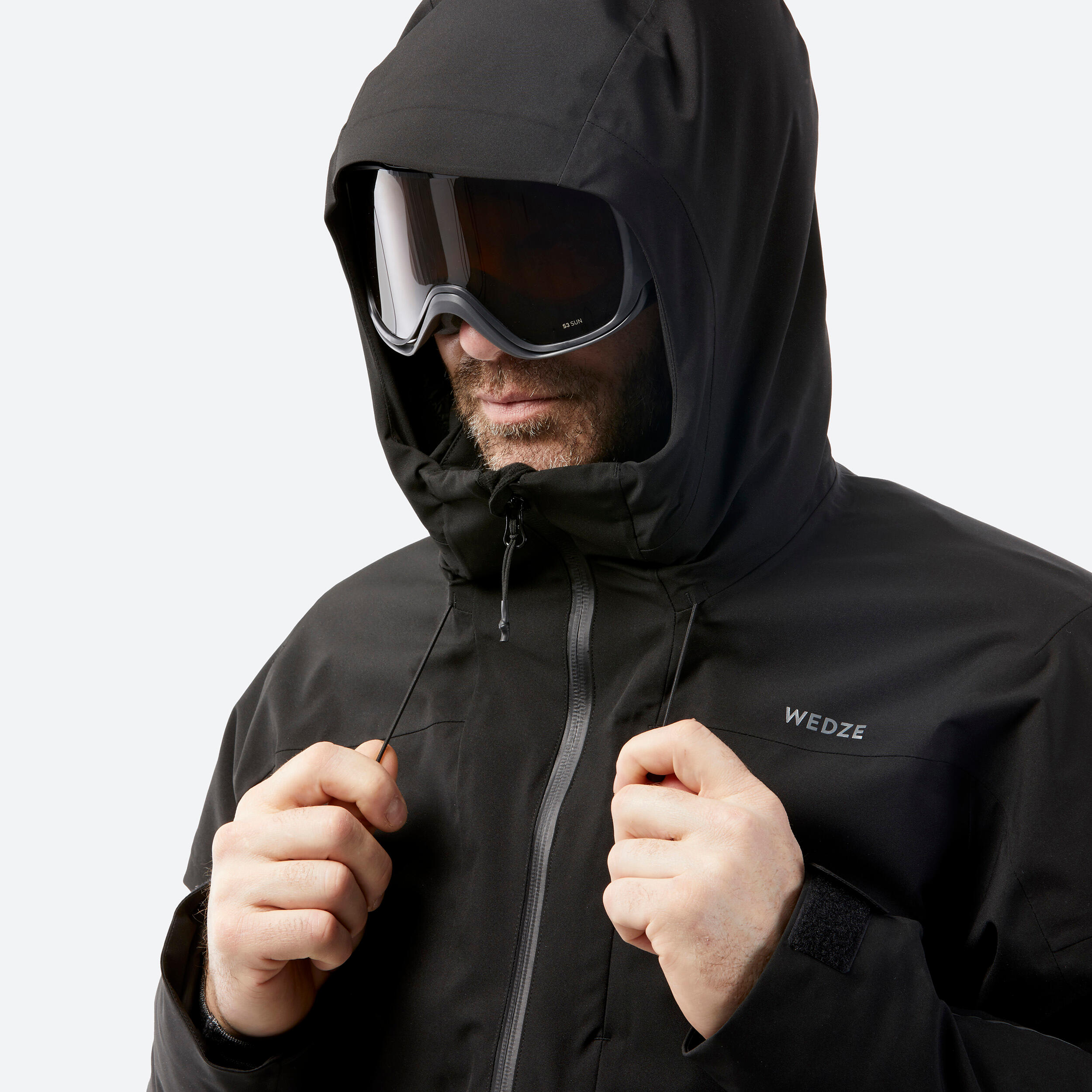 Men s Ski Jacket 500 9 C Black