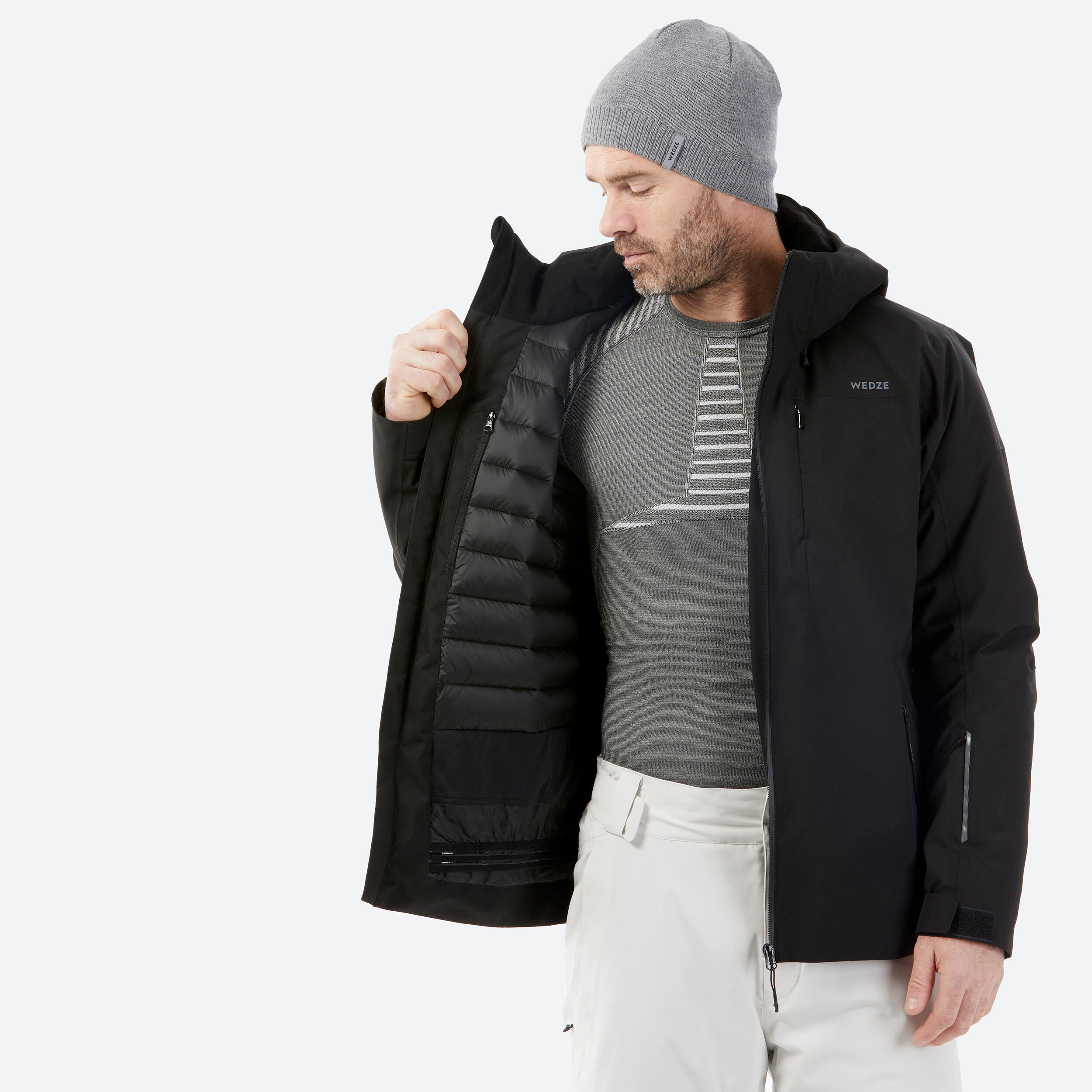 Manteau de ski chaud  et imperméable homme - 500 - WEDZE