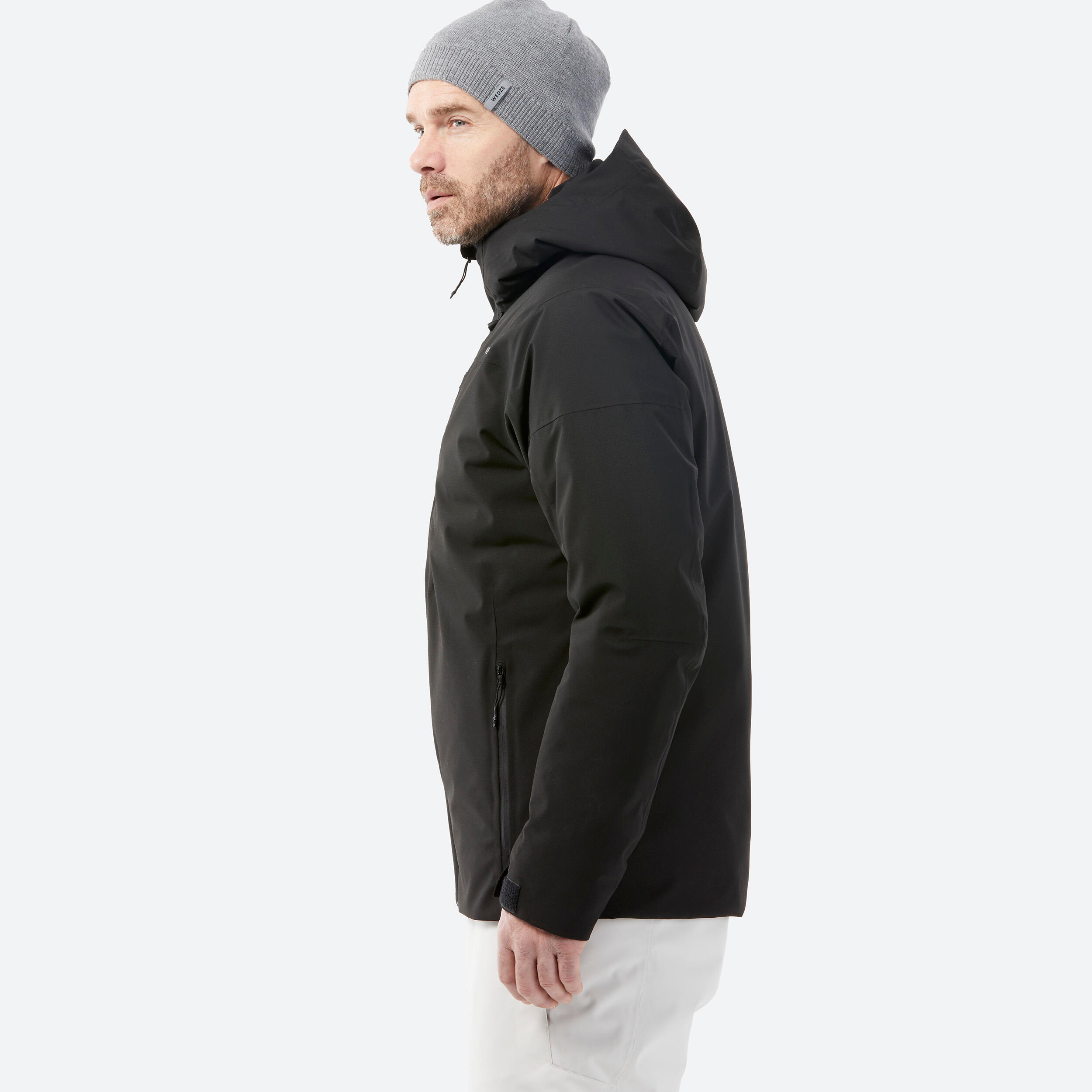 Manteau D'hiver Homme Grande Taille - Veste Ski Coupe-vent Imperméable - Nylon/élasthanne - Avec Capuche Amovible