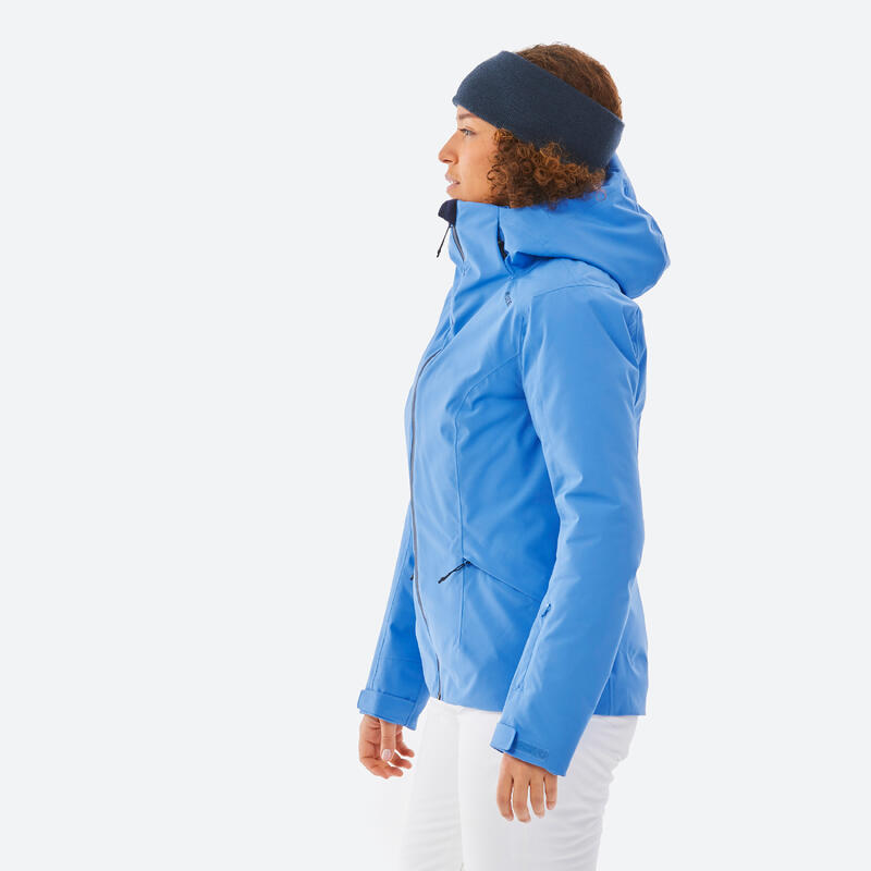 Kadın Kayak Montu - Mavi - 500