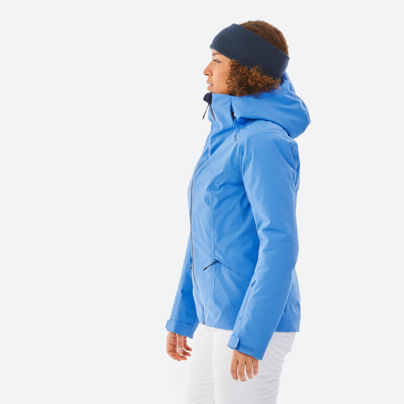 Polaires Femme  Wedze VESTE POLAIRE de SKI en LAINE 500 FEMME Bleu Noir /  Blanc Glacier — Dufur